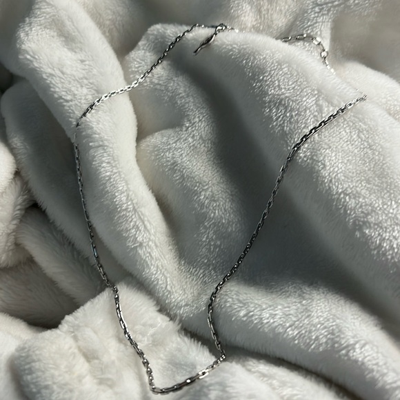 Necklace Sara Coventry fine silver chain, charm for SC on hook clasp - Picture 3 of 4